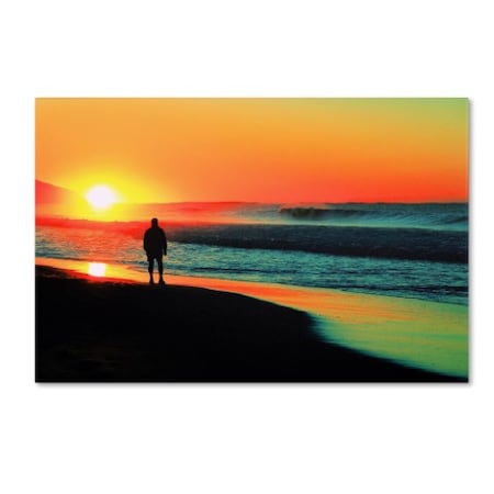 Beata Czyzowska Young 'Sunrise Walking' Canvas Art,22x32